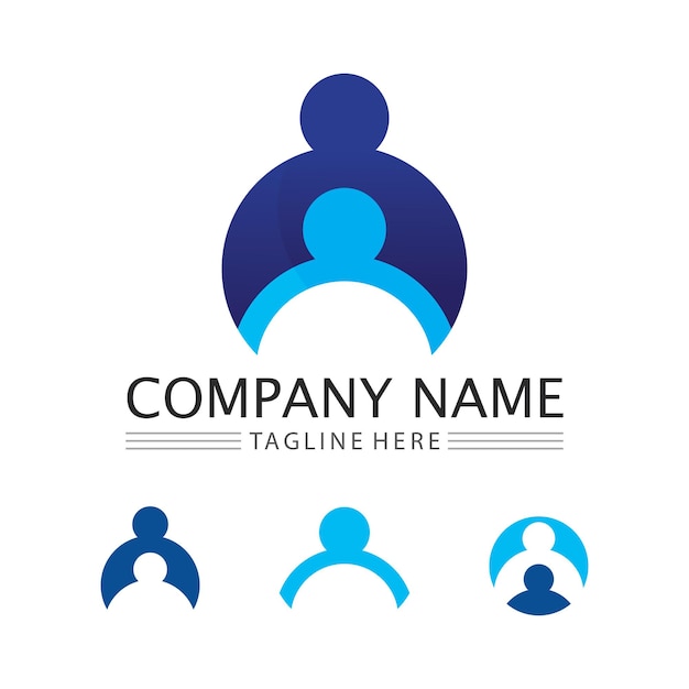 Abstract people logo designfun peoplehealthy peoplesportcommunity people symbol vector illustration