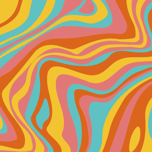 Abstract psychedelic groovy background Vector