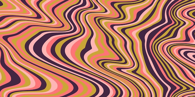 Abstract psychedelic groovy background Vector
