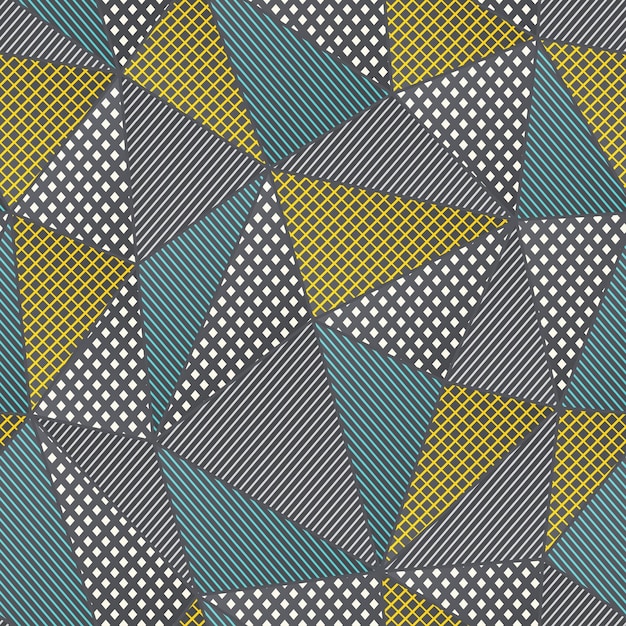 Abstract triangle seamless pattern vector eps 10