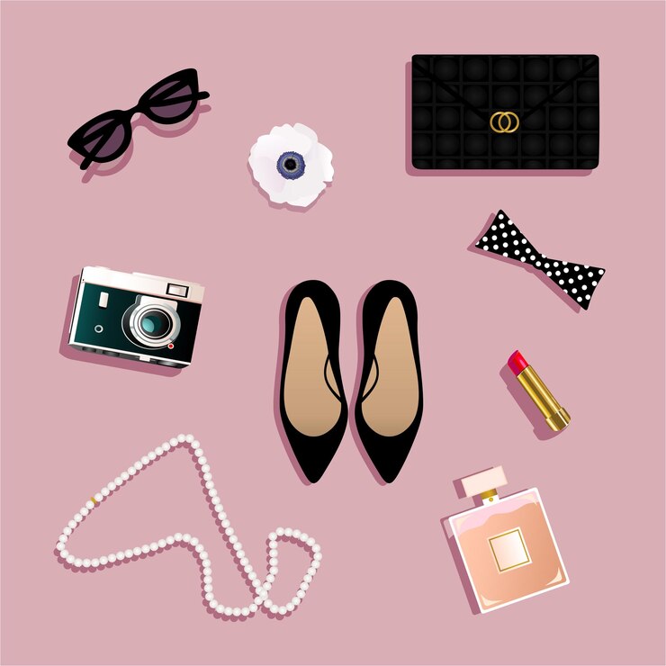 Vettore accessoiri per donne