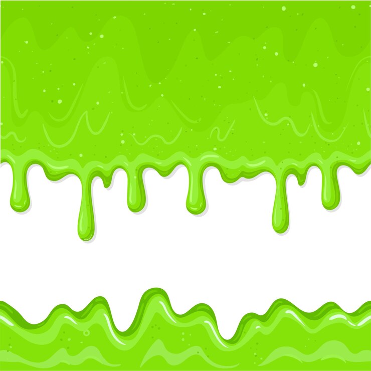 acqua verde su uno sfondo bianco con le parole verde cartone animato limo verde