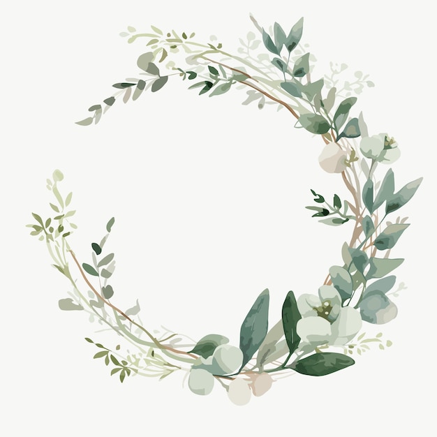 Acquerello Eucalyptus cornice per brunch