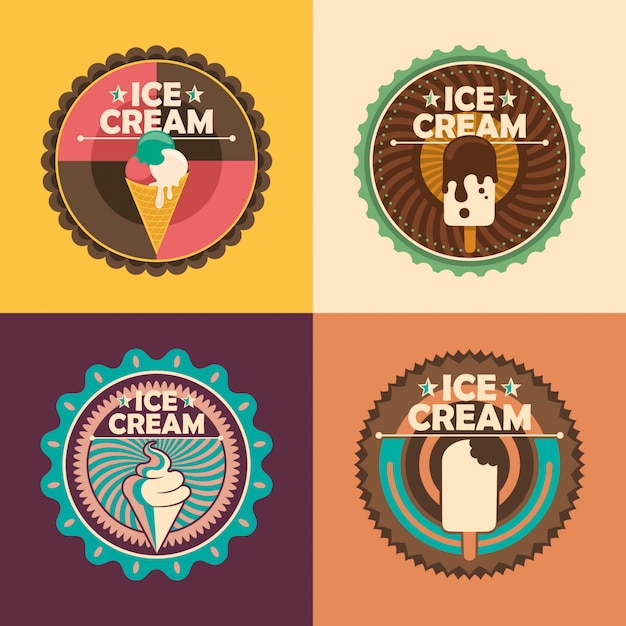 Adesivi di gelato