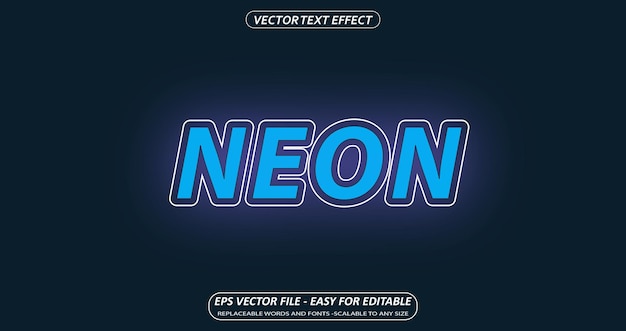 adesivo banner effetto testo modificabile retrò moderno neon