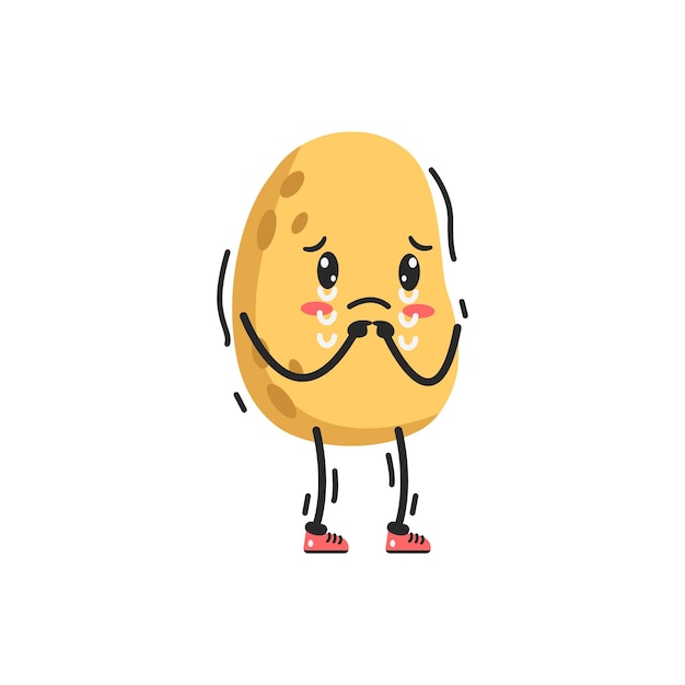Adesivo di patate tristi