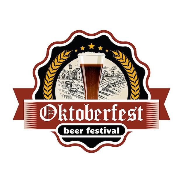 adesivo vettoriale dell'Oktoberfest3