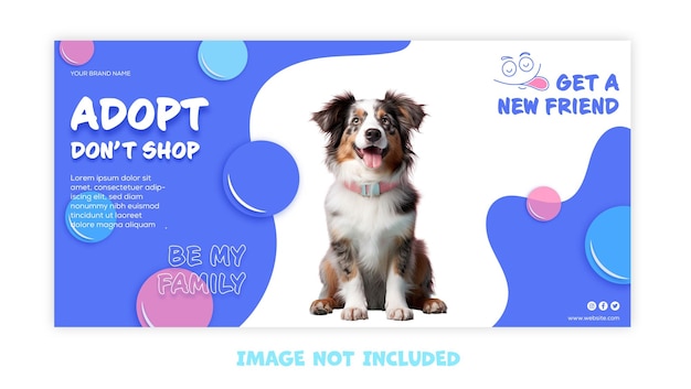 Adottare un modello di banner per animali domestici