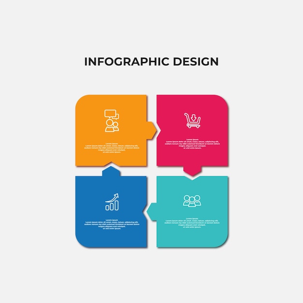 affari modello infografica