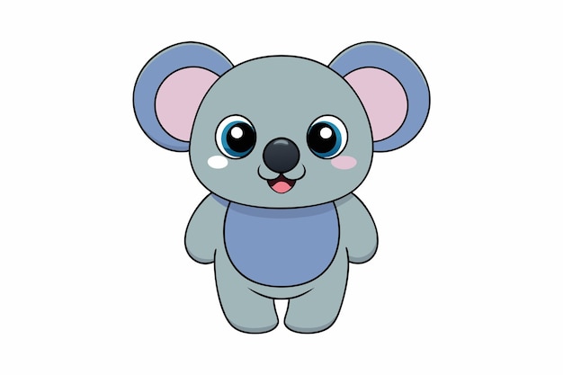 Affascinante Koala Vector Illustration Cartoon Clipart e Line Art Design per grafica stampabile