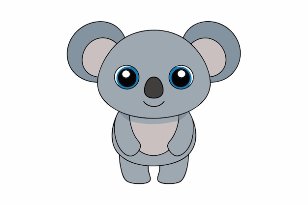 Affascinante Koala Vector Illustration Cartoon Clipart e Line Art Design per grafica stampabile