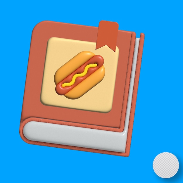 Agenda di ricette 3D