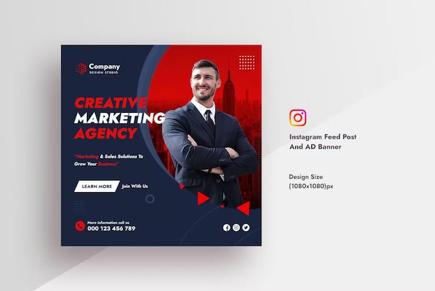 Agenzia creativa di marketing Instagram Feed Post
