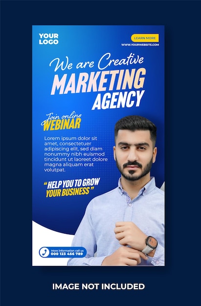 Agenzia di marketing creativo e progettazione di modelli di storie di social media aziendali