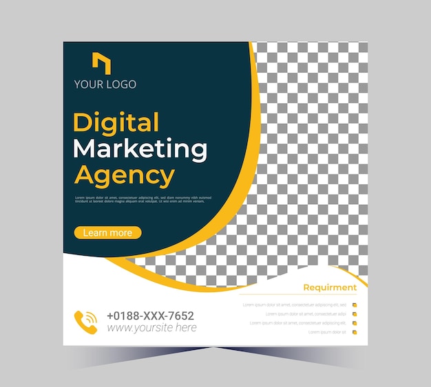 agenzia di marketing creativo piazza aziendale social media post banner