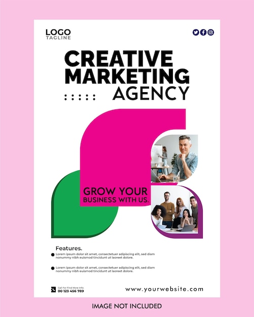 agenzia di marketing creativo progettazione di volantini per poster