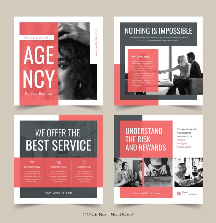Agenzia di marketing digitale Business Social Media Post Business Social media Post Vector