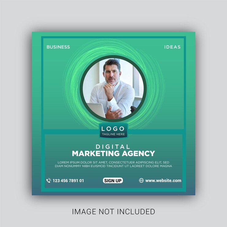 Agenzia di marketing digitale facebook instagram scudiero social media post Instagram template vettoriale eps