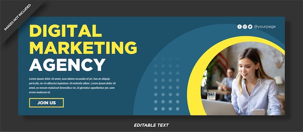 Agenzia di marketing digitale progettazione della copertina di Facebook