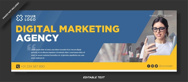 Agenzia di marketing digitale progettazione della copertina di Facebook