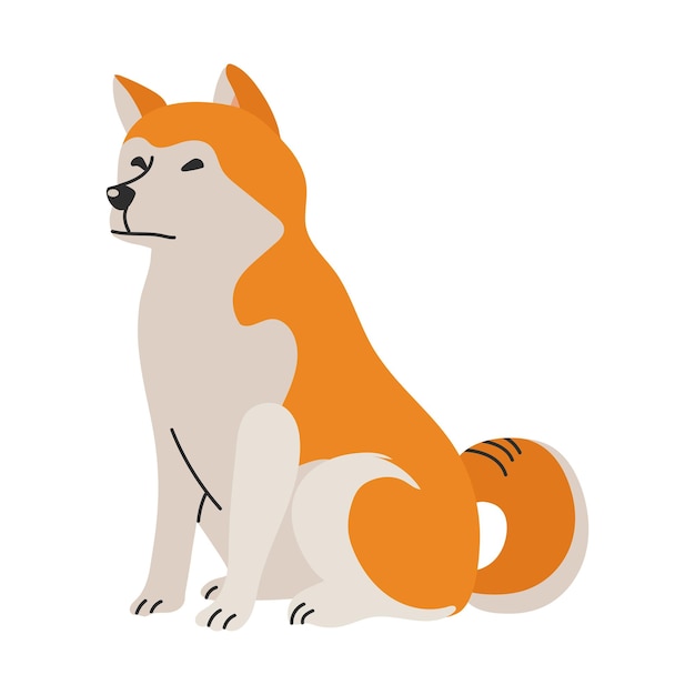 Akita icon clipart avatar logotipo illustrazione isolata