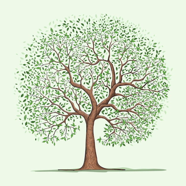 Albero in quattro stagioni d'estate