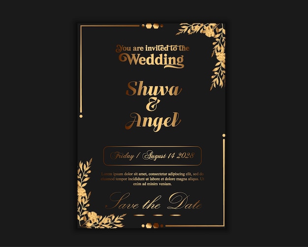 album di nozze di lusso e elegante invito alla sposa per il vostro giorno speciale