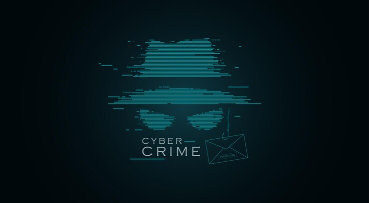 Vettore alerta di frode attenzione ai crimini informatici di phishing da parte di sconosciuti il concetto di essere attenti al cyber