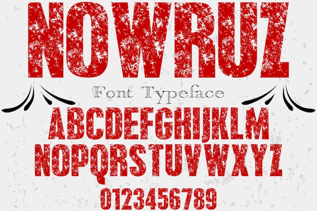 alfabeto font design nowruz
