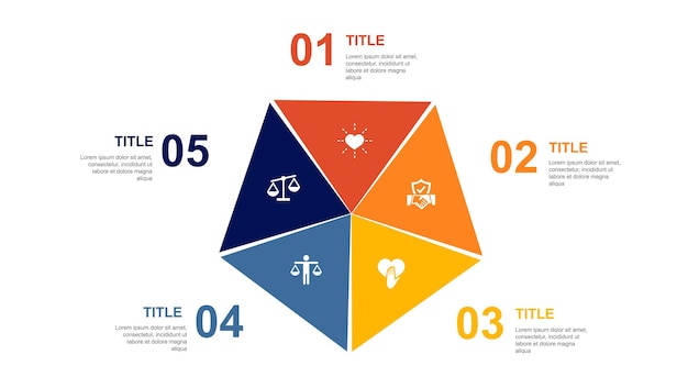 Algoritmo di apprendimento profondo rete neurale AI Icone di apprendimento automatico Modello di layout di progettazione infografica Concetto di presentazione creativa con 5 passaggi