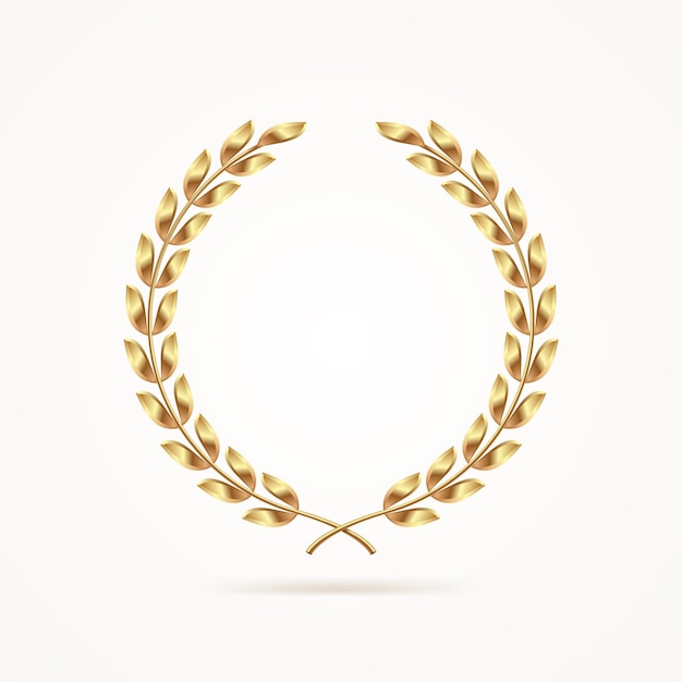 Alloro premio la grafica vettoriale d&#39;oro