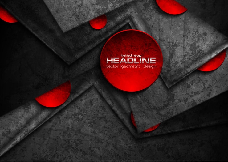 Vettore alto contrasto grunge astratto tech background aziendale