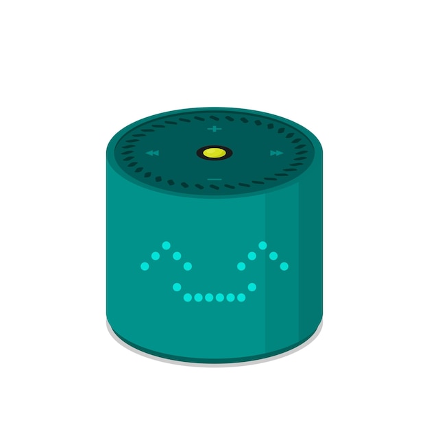 Altoparlante intelligente in blu e verde