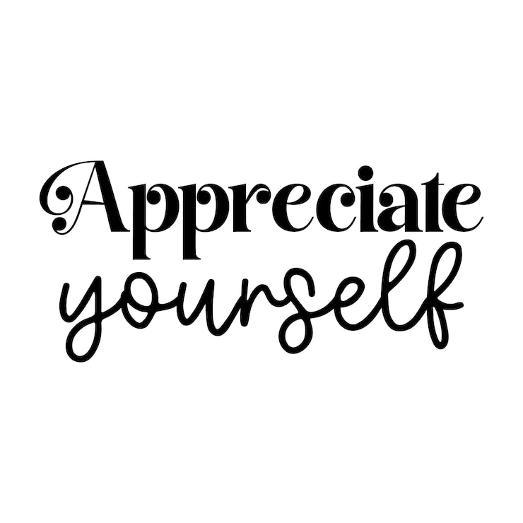 Vettore amare se stessi svg salute mentale svg positivo svg ispirazione svg motivazione svg sanità mentale