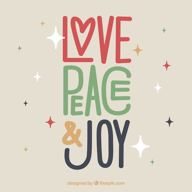 Amore, pace e gioia