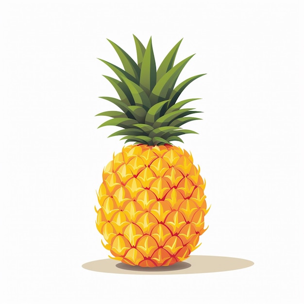 ananas frutta vettore illustrazione tropicale cibo succoso design dolce fresca estate organica