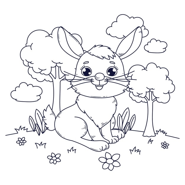 Animali selvatici disegnati a mano