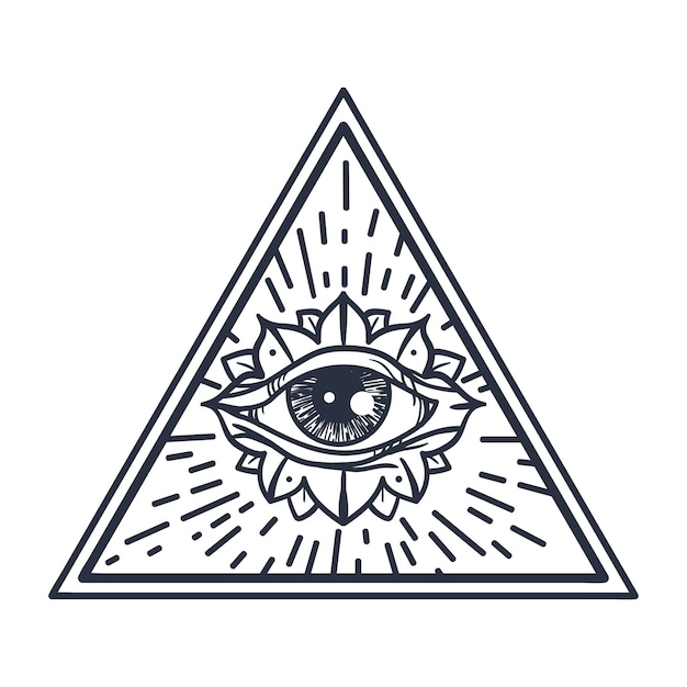 Annata che tutto vede l'occhio nel triangolo.