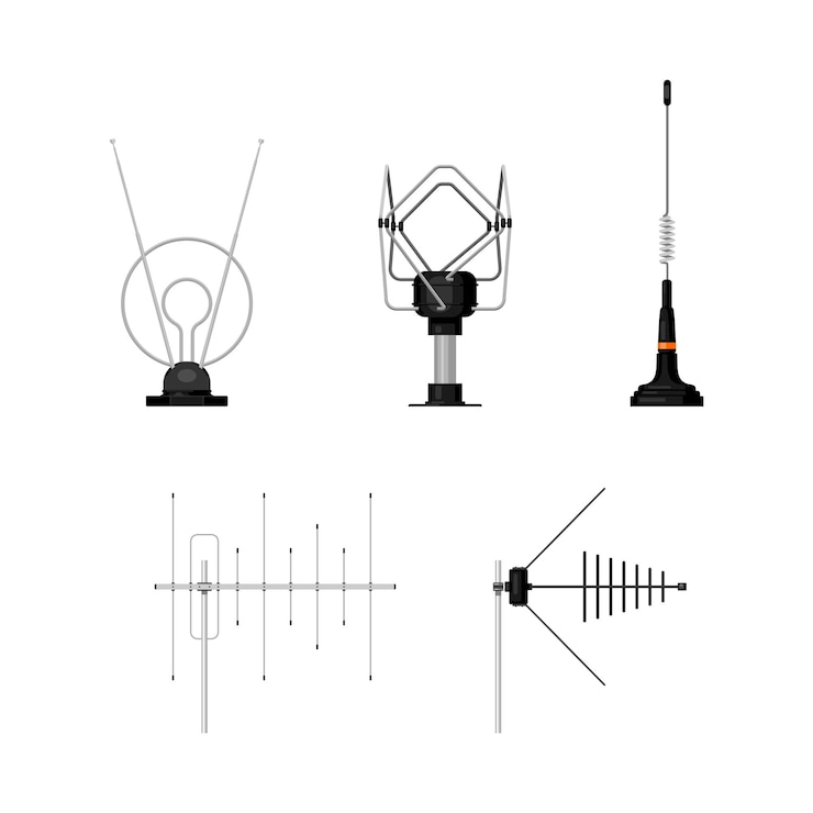 Vettore antenna tv
