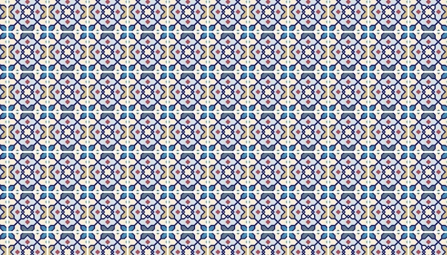 antico arabo e islamico, pavimento in ceramica e motivo a mosaico