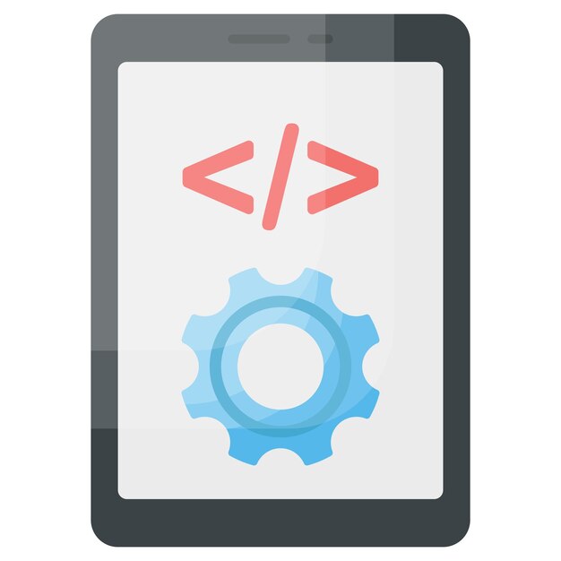 App mobile innovativa Concept Vector Design Software e simbolo di sviluppo web Programmazione informatica