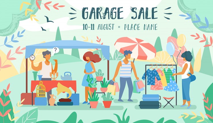 Appartamento di vendita di pubblicità Poster Garage di vendita