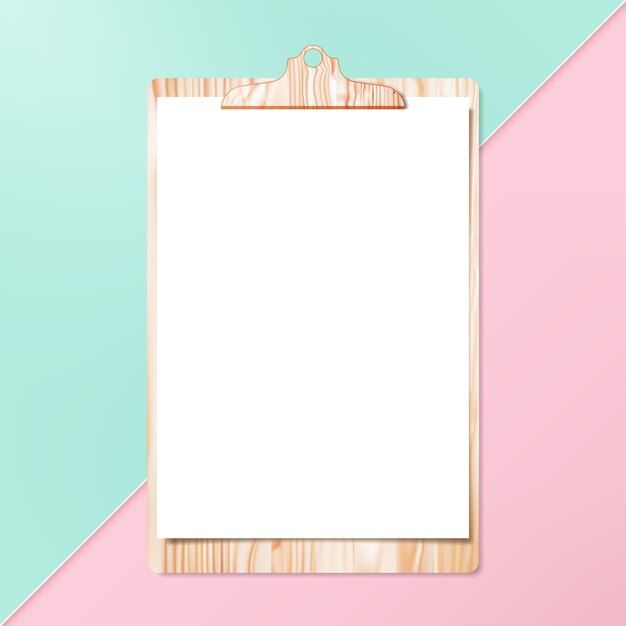 Appunti con carta igienica pulita su fondo pastello.