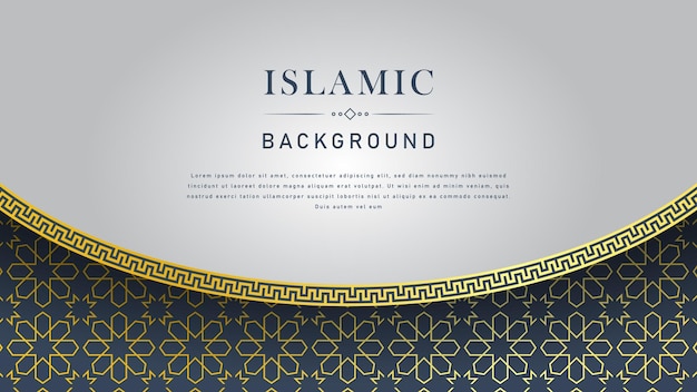 arabo elegante lusso ornamentale sfondo islamico con ornamento decorativo bordo modello islamico