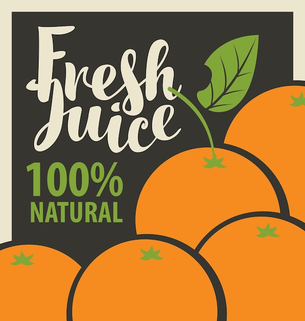 Arance e succhi di frutta freschi