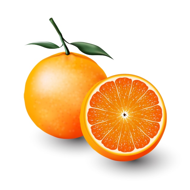 Arancio e mezzo arancio