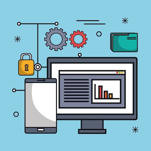 archivio di file di apparecchiature del data center isolato