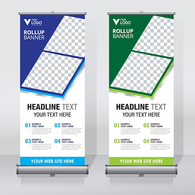 Arrotolare template bandiera stand