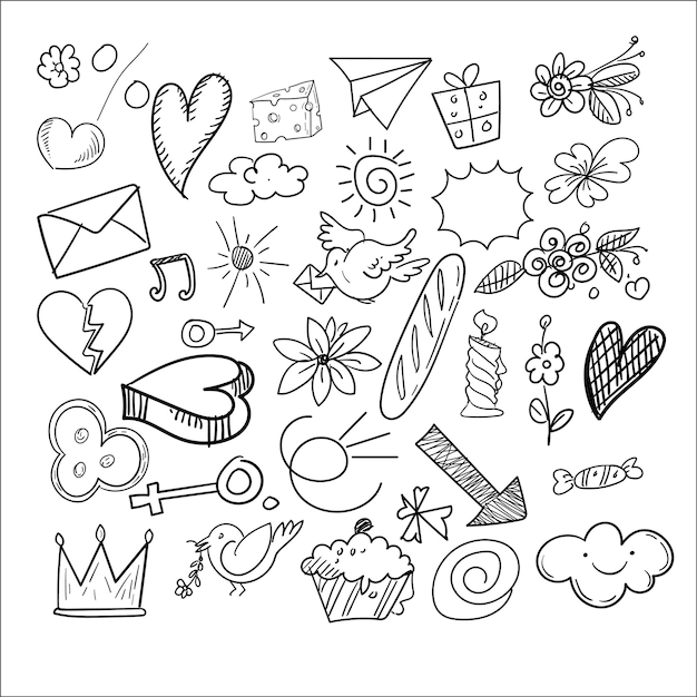 Arrow Shape Handwritten Emphasis Collection (Collezione di sottolineature scritte a mano)