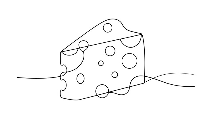 Vettore arte a linee continue isolate su sfondo bianco